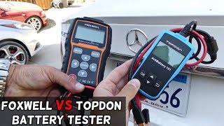 WHICH CAR BATTERY TESTER IS BETTER TOPDON VS FOXWELL [upl. by Amada]