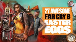 27 Far Cry 6 Easter Eggs And Secrets You Might Have Missed  JURASSIC PARK HURK ASSASSINS CREED [upl. by Eugenides]