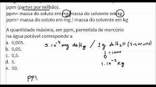 Como fazer cálculo de ppm [upl. by Neruat]