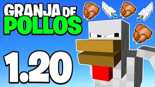 COMO HACER una GRANJA de POLLOS en Minecraft 1206  Tutorial [upl. by Decca937]