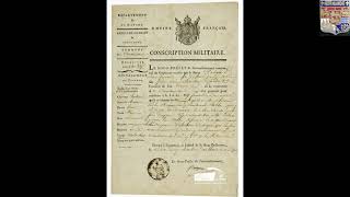 conscrit 1810 Certificat dexemption de conscription militaire Coutances 50 Normandie an XII an 12 [upl. by Wileen]