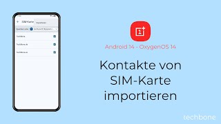 Kontakte von SIMKarte importieren  OnePlus Android 14  OxygenOS 14 [upl. by Nede]