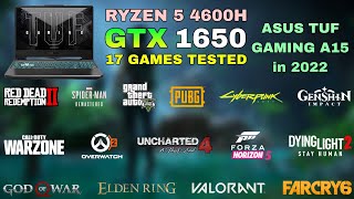 ASUS TUF A15  Ryzen 5 4600H GTX 1650  Test in 17 Games in 2022 [upl. by Aimik180]