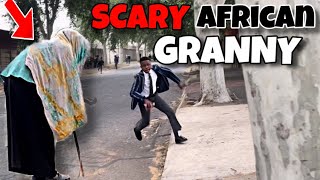 Scary African Granny Prank🤣😭VERY FUNNY [upl. by Richlad417]