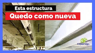 ✅ REPARACIÓN estructural en losa de CONCRETO con Sikatop 122 plus  Pintóxido  Sikatop Armatec 108 [upl. by Leahcimdivad]