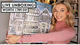 LIBERTY BEAUTY ADVENT CALENDAR 2020  Worth £78900  Live Giveaway [upl. by Ainitsirk]