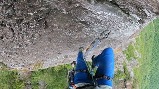 Second Half of Pitch Two amp Pitch Three of The Mummy 55  Rock Climb The Amphitheater Linville Gorge [upl. by Currey731]