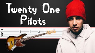 Jumpsuit  Twenty One Pilots BASS Guitar Tabs Tutorial Fingerstyle [upl. by Chainey]