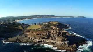 Terrigal Beach FPV flight Bixler 11 glider Mobius camera [upl. by Amlez]