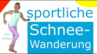 ⛄️33 min sportliche SchneeWanderung  FullbodyWorkout mit 8 Stationen ohne Geräte [upl. by Anorahs502]