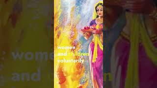 What is jauhar and why did Hindu women use to perform it historyytshorts trending [upl. by Renmus]