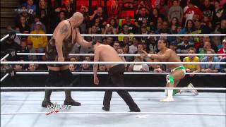 Alberto Del Rio vs Big Show  Raw Roulette Body Slam Challenge Raw Jan 28 2013 [upl. by Iren]