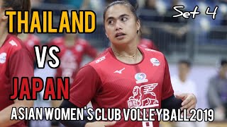 THAILAND VS JAPAN  ASIAN WOMENS CLUB VOLLEYBALL 2019 [upl. by Clougher]