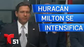 Milton es un intenso huracán categoría 4 en su avance hacia la costa oeste de Florida [upl. by Kenwrick]