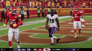 NFL Madden Sim Baltimore Ravens at Kansas City Chiefs Week 1 2024 [upl. by Olyhs935]