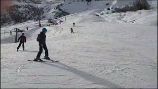 groupe débutant ski La Toussuire collège lycée Autun 71 [upl. by Odeen]