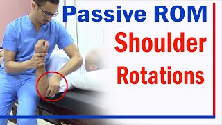 05 Passive ROM for shoulder rotation internal and external rotation [upl. by Delamare738]