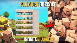 Minecraft BEST Villager Breeder 121  NEW   Simple amp Fast [upl. by Ellenet]