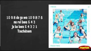 TWICE  Touchdown Lyrics easy lyrics [upl. by Ailemak980]