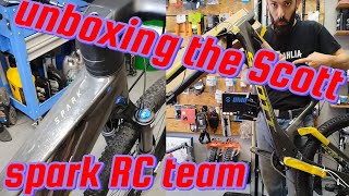 Unboxing the Scott spark RC team issue TR [upl. by Glorianna]