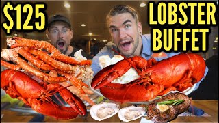 125 UNLIMITED LOBSTER BUFFET WITH KING CRAB  ENDLESS SEAFOOD STEAK PRIME RIB  USAs BEST BUFFET [upl. by Niple]