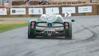 Manual V12 Pagani Utopia at the Goodwood FOS Hillclimb [upl. by Rafaelita]