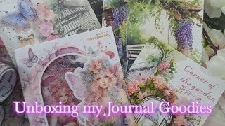 Journaling Supplies Unboxing Haul🎀  Creative Tools for Aesthetic Spreads✨asmrscrapbookingdiy [upl. by Setarcos569]