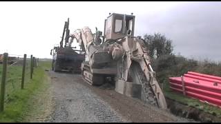 Tesmec 950 Trencher TRENCHER HIRE GCN PLANT LTD [upl. by Eulau]