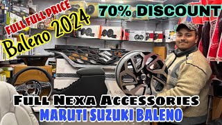 2024 Maruti Suzuki Baleno Nexa Genuine Accessories With 70 Discount ✅ Baleno Modification 2024 ✅ [upl. by Raffin362]