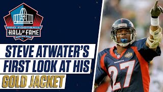 Steve Atwater Gets First Look at Haggar Gold Jacket [upl. by Lleunamme72]