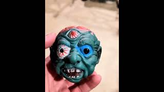 Triclops Madballs Monster Ball 80s Rubber Toy Knockoff Figure Horror Bootleg 1980s Toys Weird Odd [upl. by Annaeg]