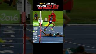 The reason why she DOVE INTO THE FINISH LINE shorts sports olympics athlete history facts [upl. by Waylen]