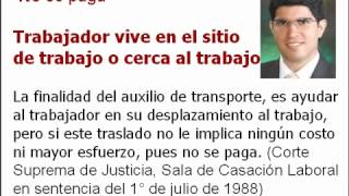 Auxilio de Transporte ¿cuándo se paga completo proporcional o no se paga nada [upl. by O'Neil]