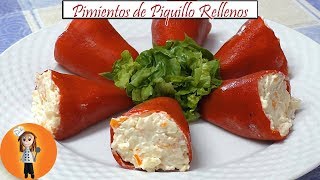 Pimientos de Piquillo rellenos fríos  Receta de Cocina en Familia [upl. by Ernaline]