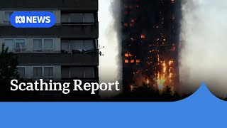 Grenfell Tower report blames UK governments construction industry for tragedy  ABC News [upl. by Enyamrahc]