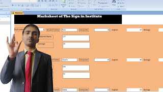 How to design a marksheet using report wizard in ms access in hindi and english [upl. by Amadis]