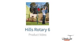 Hills Rotary 6 Foldown Clothesline FD88004 Product Video [upl. by Publias]