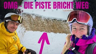 HILFE DIE PISTE BRICHT WEG  IST SKIFAHREN NOCH SICHER Skipisten plötzlich abgerutscht [upl. by Ennaear]