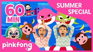 Baby Shark Dance and more  Summer Songs Special  Compilation  Pinkfong Songs for Children [upl. by Elyod]