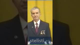 Ceausescu canta imnul Romaniei „Trei culori” Sala Palatului o luna inainte de Revolutia din 1989 [upl. by Aileduab]