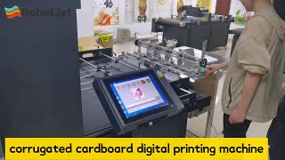 Corrugated cardboard digital printing machine [upl. by Yniattirb]