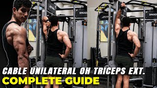 How to Cable Unilateral Triceps Overhead Extension  BEST GUIDE  Atlasthetics [upl. by Dee Dee414]