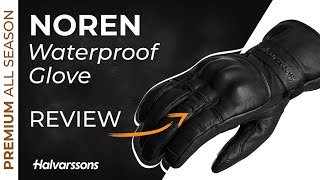 Halvarssons Noren  Waterproof full leather motorcycle glove [upl. by Buxton]