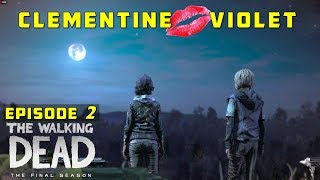 Clementine Kisses Violet  The Walking Dead Final Season Episode 2 Clem Violet Romance [upl. by Anselmi387]