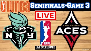 Live New York Liberty Vs Las Vegas Aces  WNBA Semifinals  Live Scoreboard  Play By Play [upl. by Garrick]