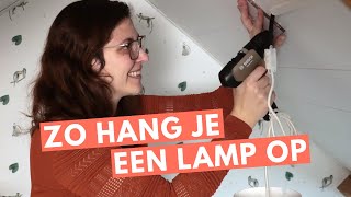 DIY LAMP OPHANGEN Zo hang je zelf een lamp op [upl. by Polad]