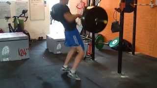 Power Clean  French Contrast Potentiation Clusters  MMA strength Training [upl. by Donohue]