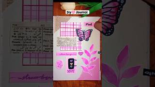 Pink Journal🩷 With diy supplies💖 journaling pinkdiyjournalviralshorts [upl. by Neil676]