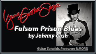 Folsom Prison Blues by Johnny Cash How to Play Guitar Lesson [upl. by Oisangi]