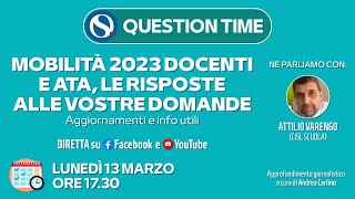 Mobilità docenti 2023 regole e novità Question Time con Varengo Cisl Scuola [upl. by Annaicul]